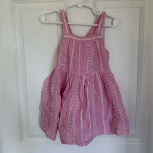 Charming Pink Lace-Trimmed Casual Dress - Size 3t